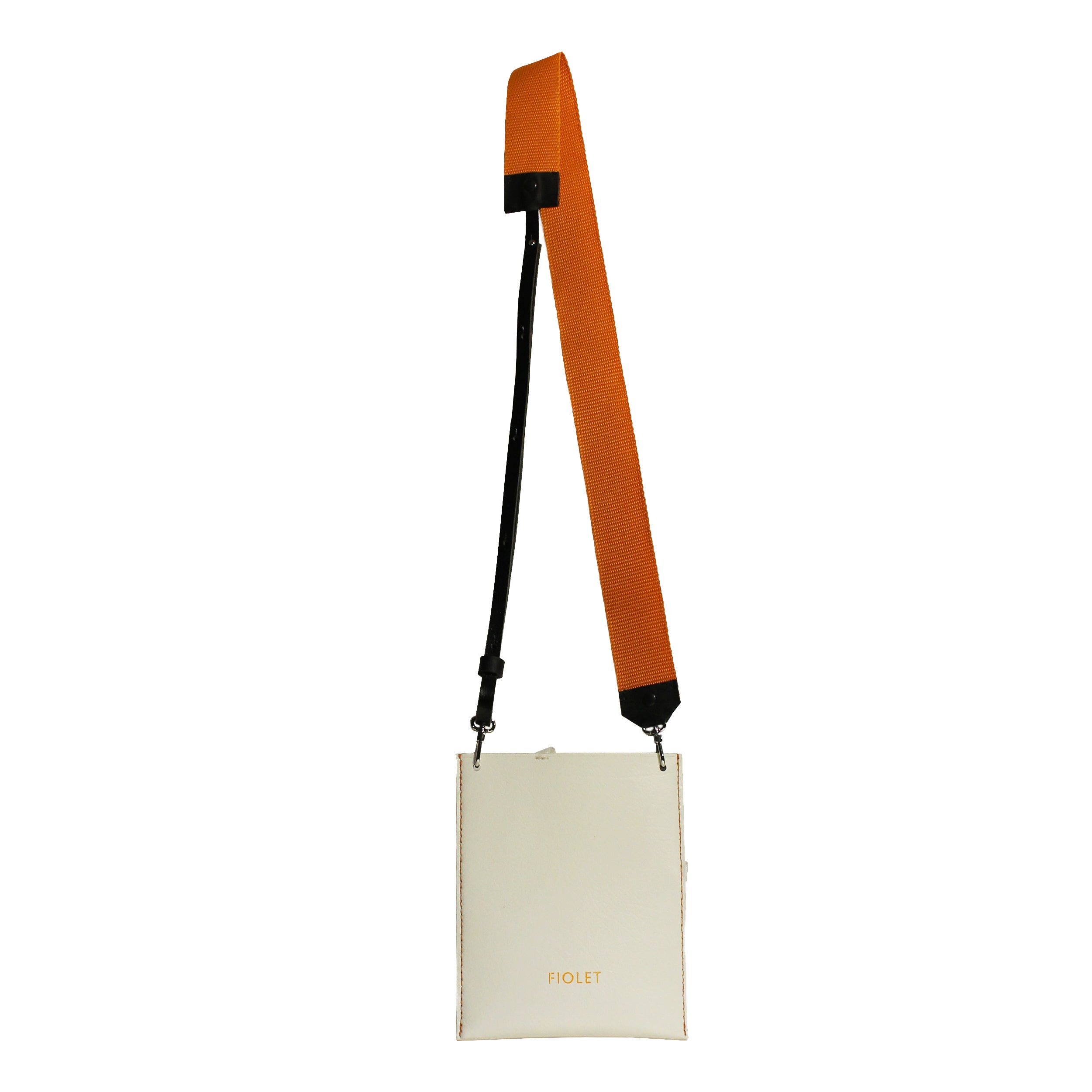 Lucienne Pochette bandoulière en cuir  blanc cassé/ off white  fait ✋🏻