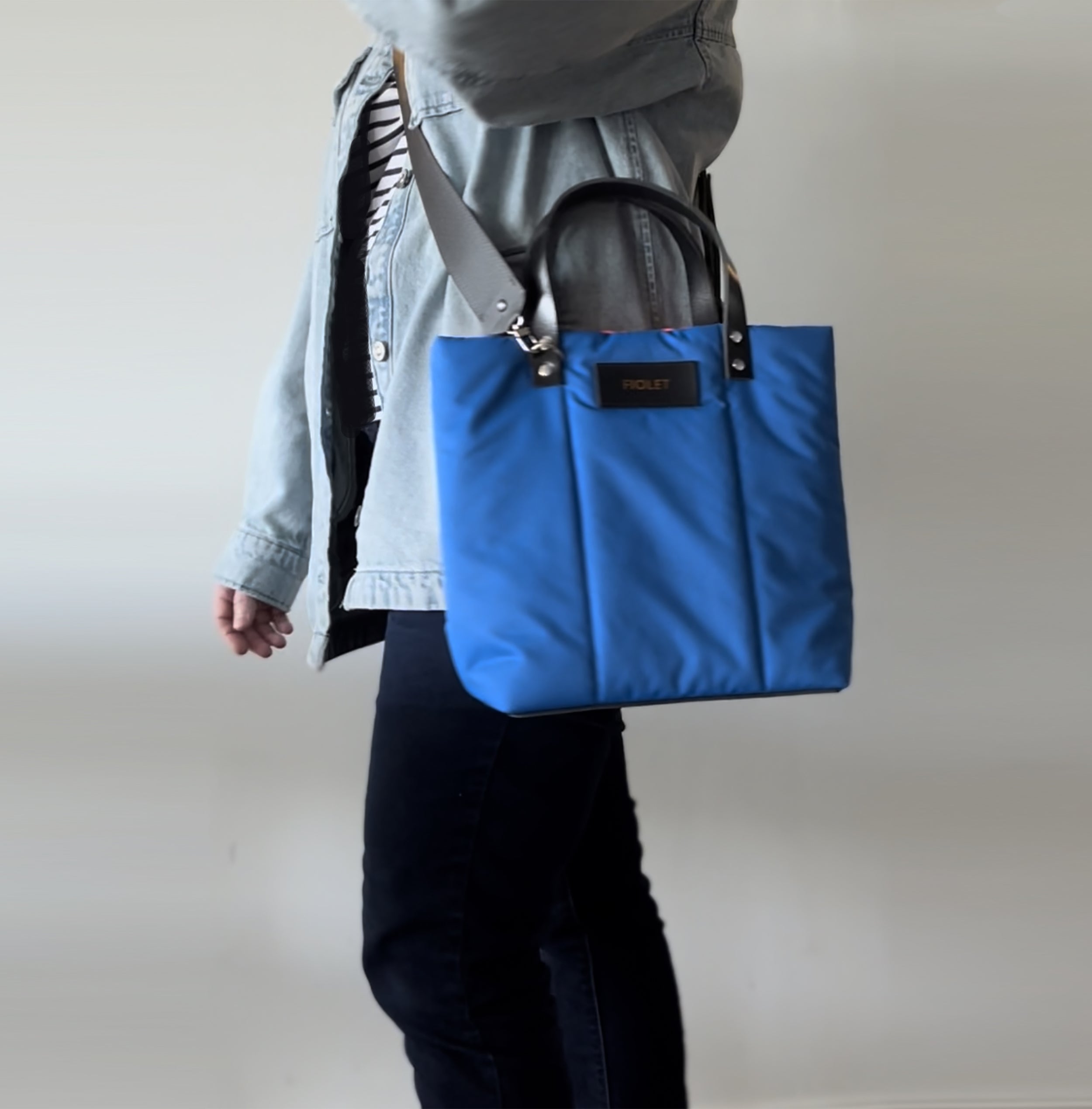 Marceline tote bag  bleu électrique / electric blue