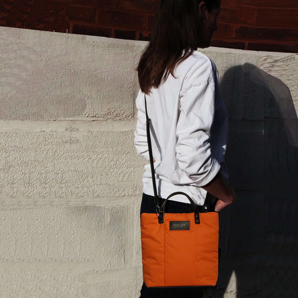 Camila tote bag orange lumineux / bright orange