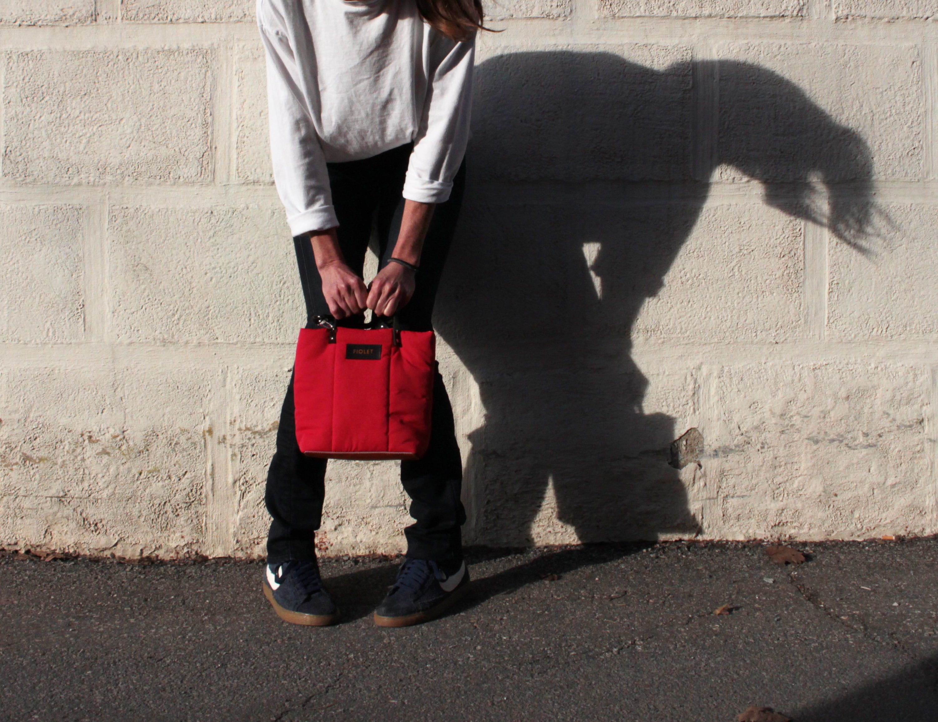 Camila tote bag rouge
