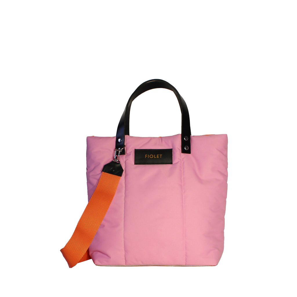 Marceline  tote bag rose lilas recyclée / Marceline lilac pink tote bag
