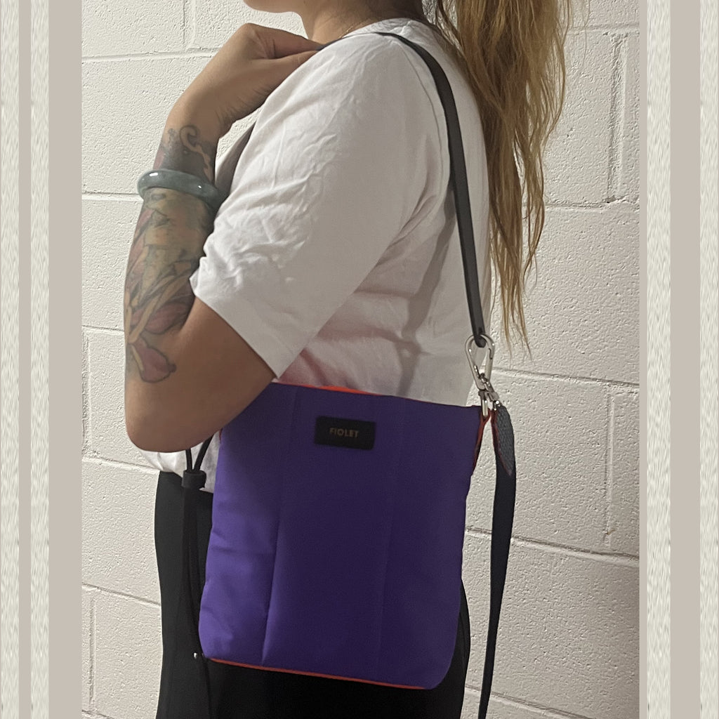 Marguerite tote bag   bicolore REPTYLE finition main