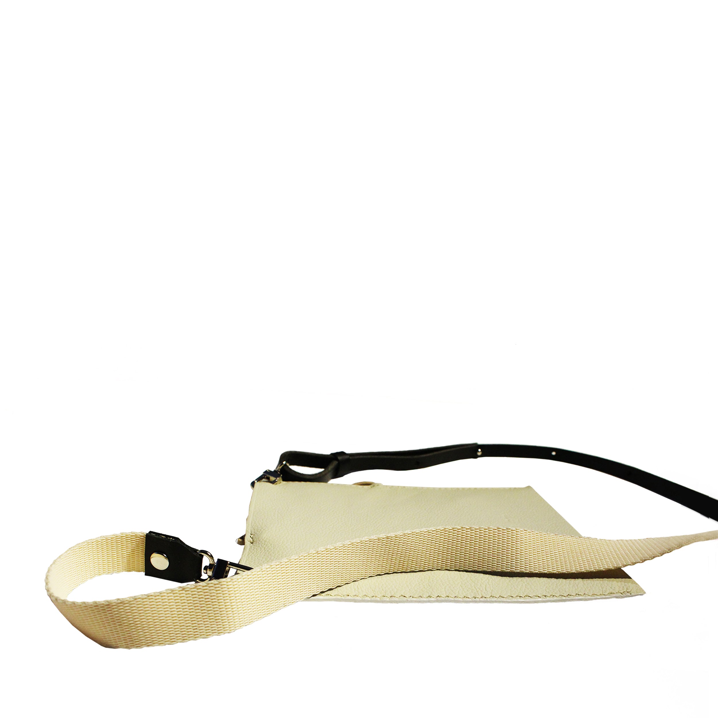 Lucienne Pochette bandoulière en cuir couleur  Ivoire  fait ✋🏻