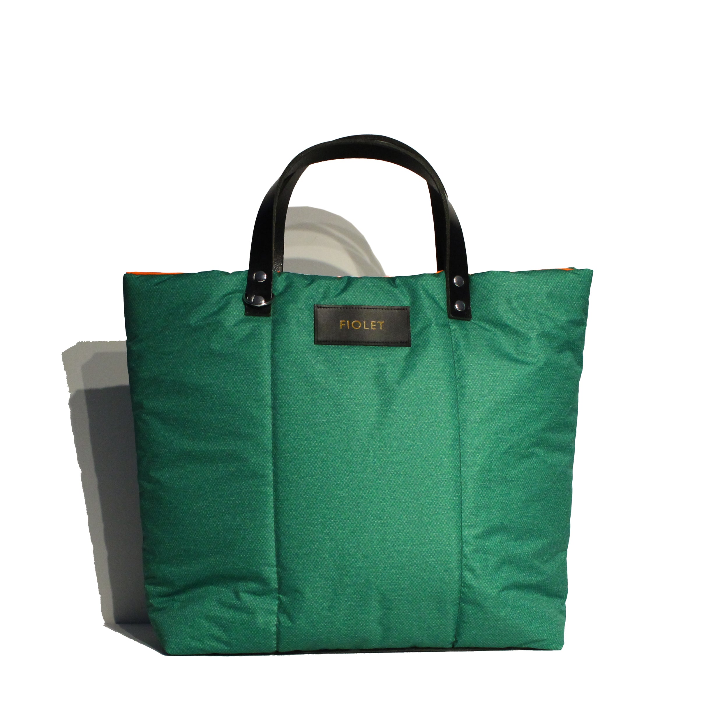 Magali tote bag vert texturé /Magali tote bag textured green
