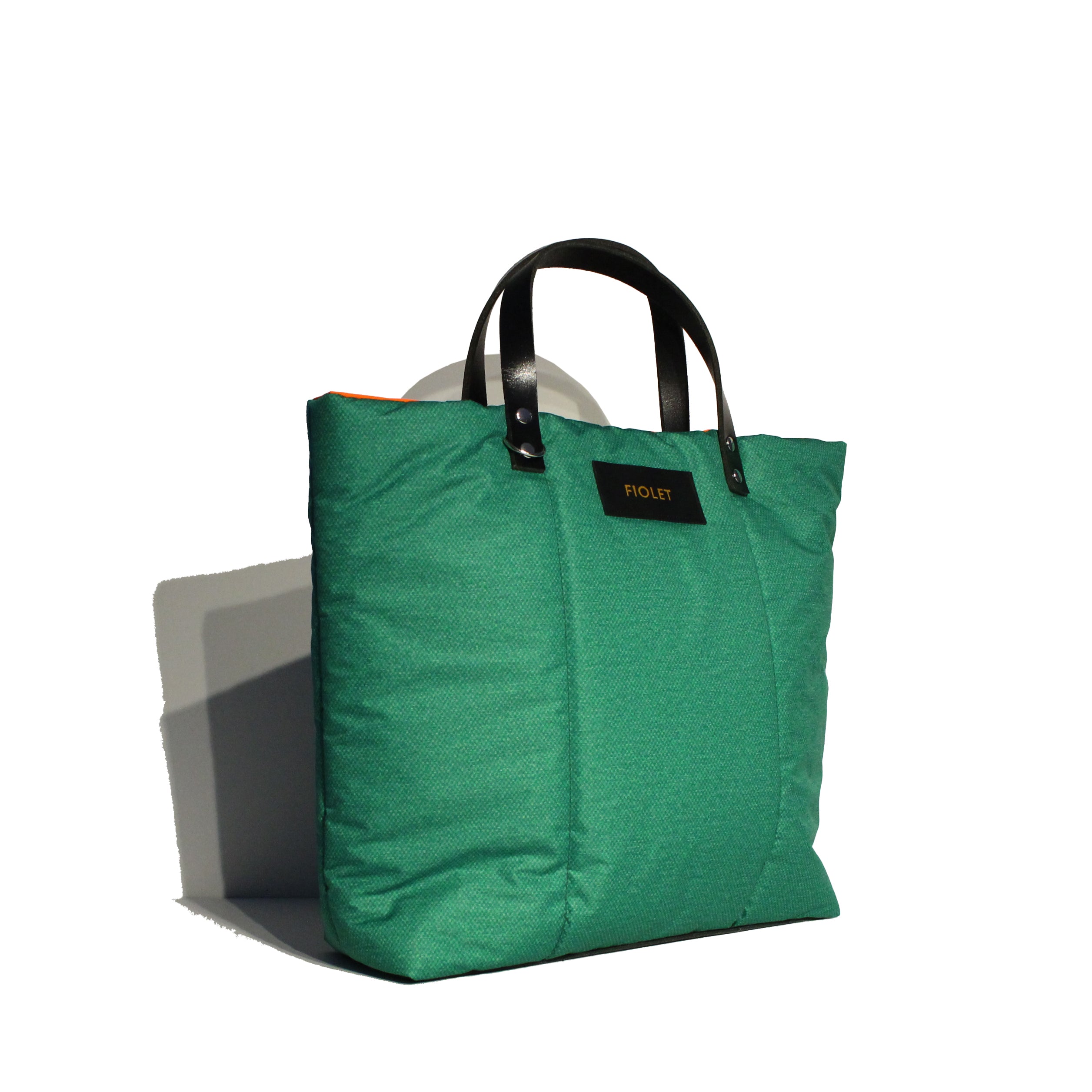Magali tote bag vert texturé /Magali tote bag textured green