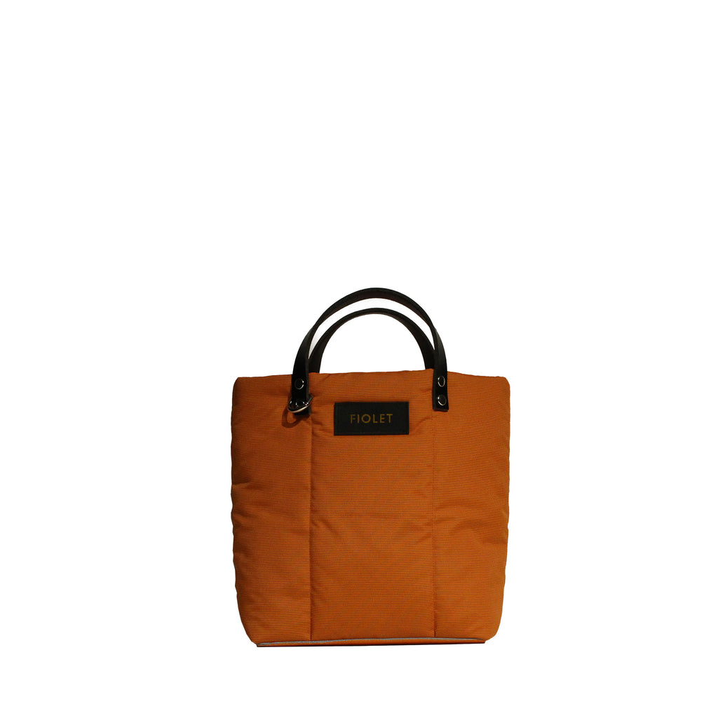 Camila tote bag orange texturé /Orange  texture