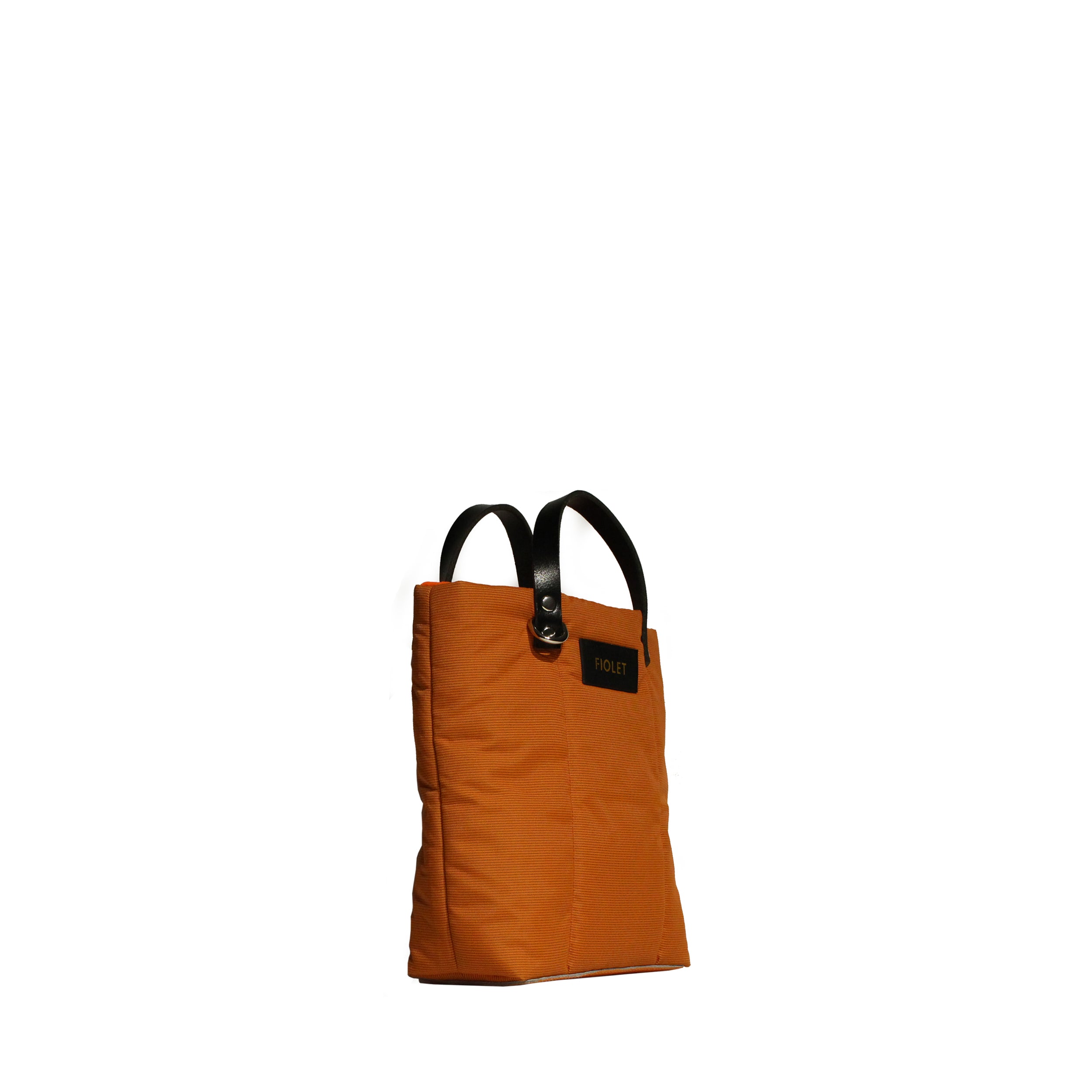 Camila tote bag orange texturé /Orange  texture