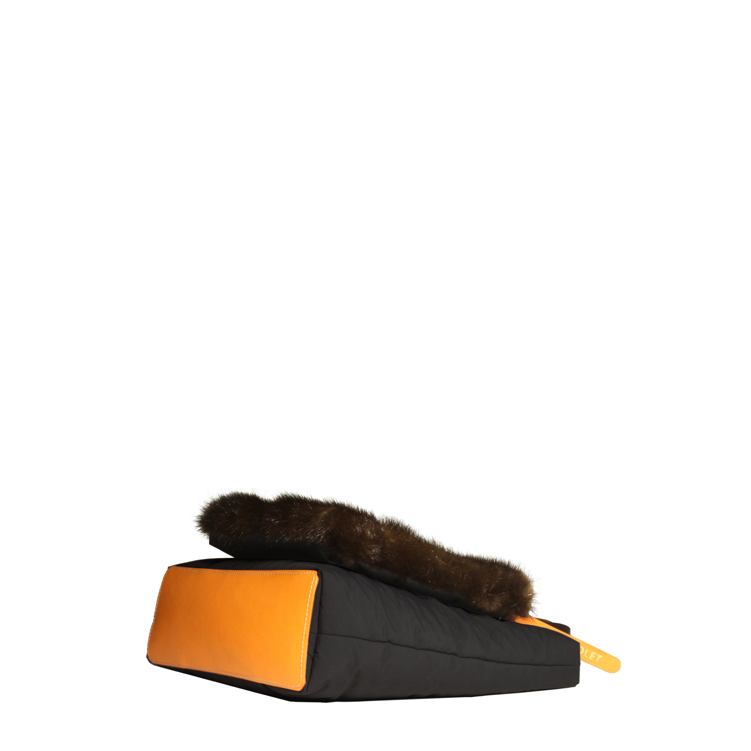 Stella  Tote bag design avec poche fourrure vison