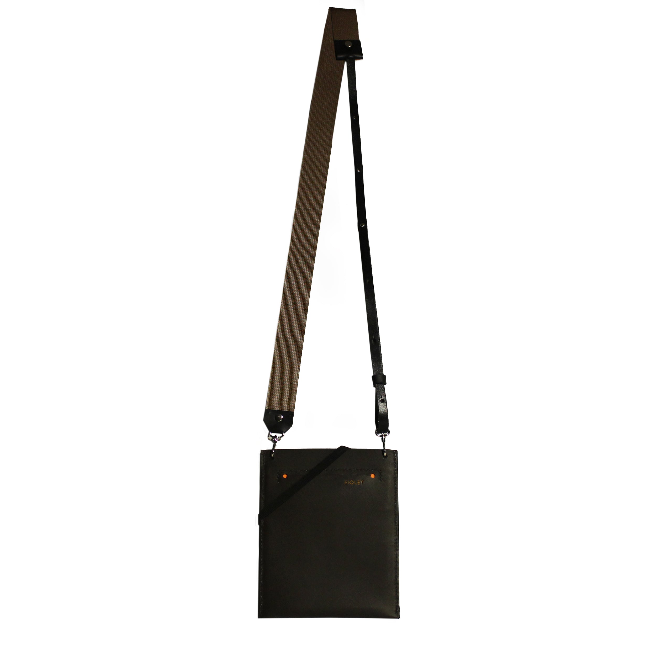 Lucienne pochette bandoulière en cuir Marron Mat  Fait ✋🏻