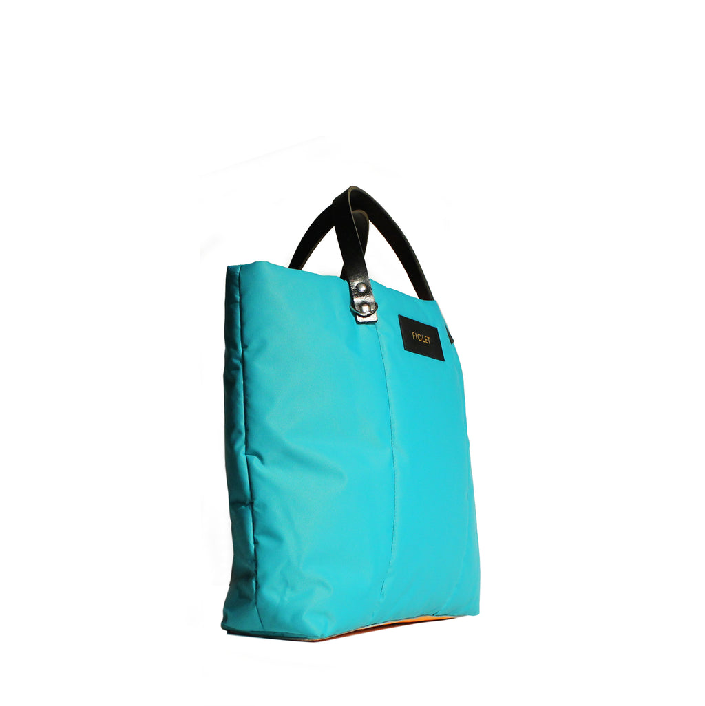 Magali tote bag turquoise / turquoise