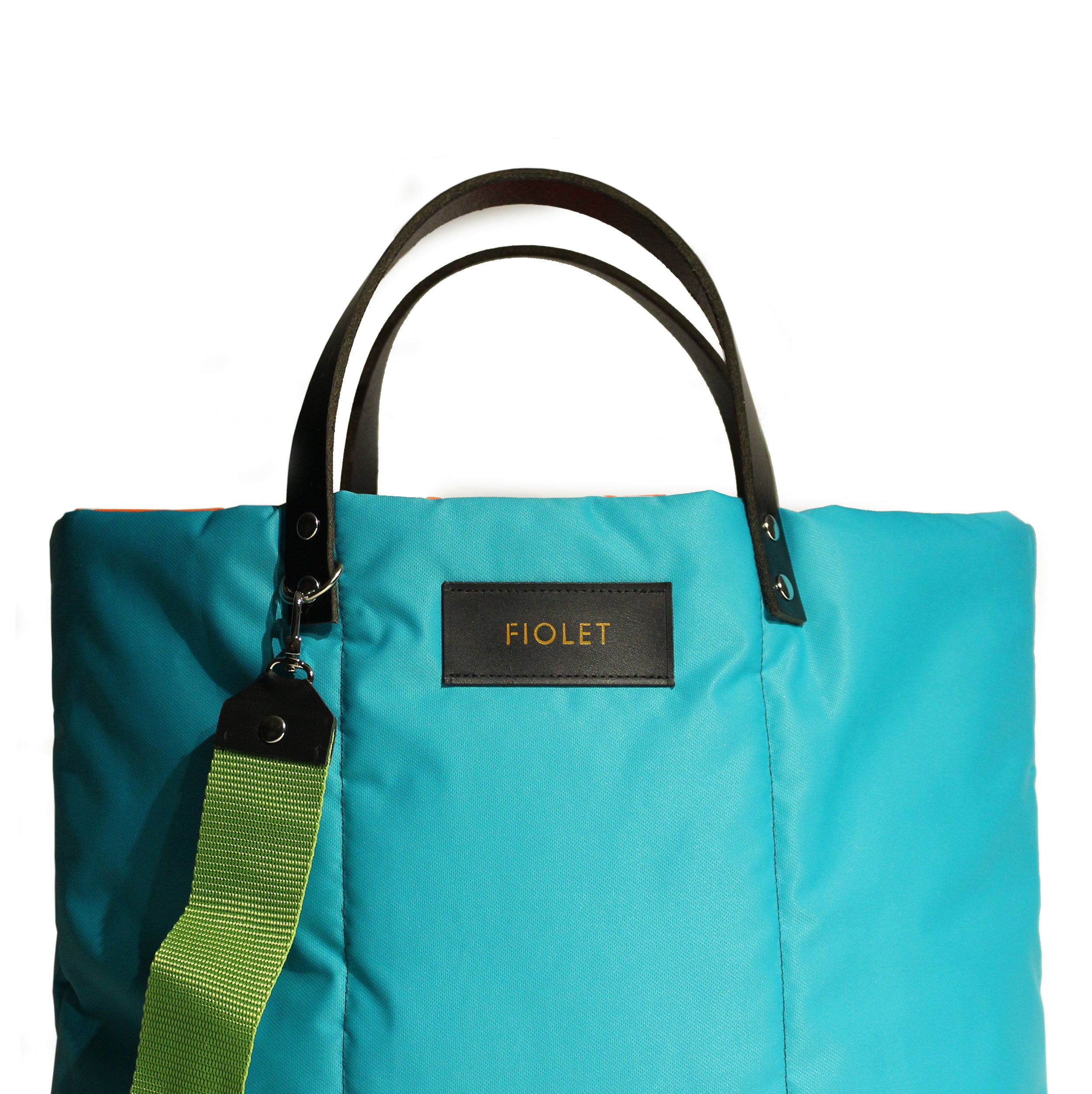 Magali tote bag turquoise / turquoise