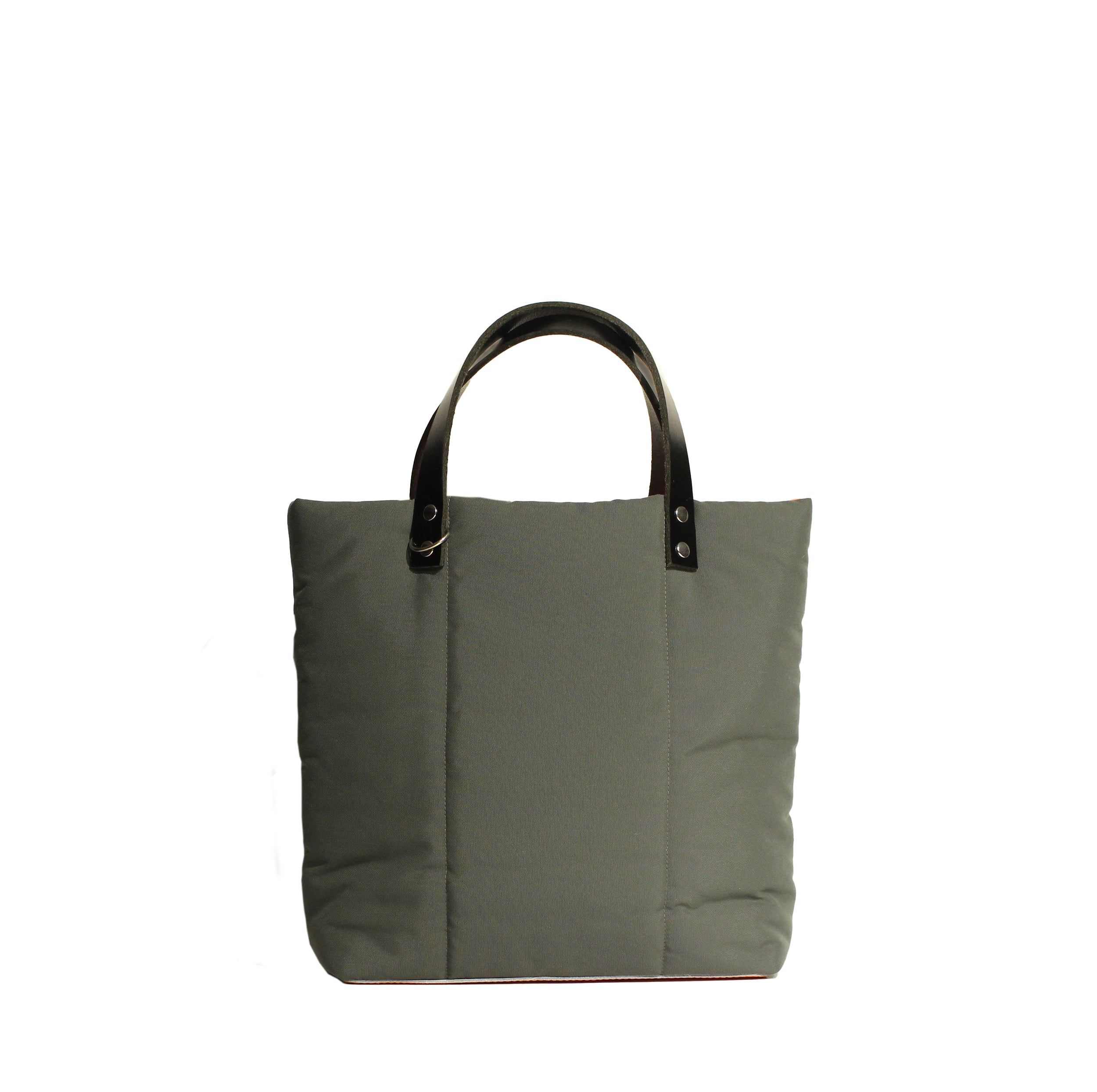 Marceline  tote bag toile recyclée vert de gris / verdigris green