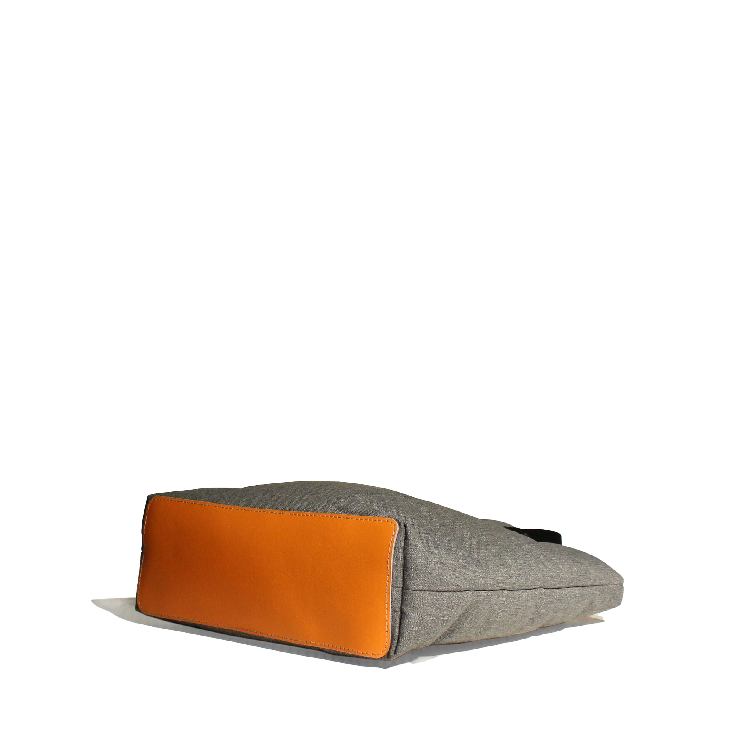 Marceline  tote bag toile recyclée gris clair texture/  tex light grey
