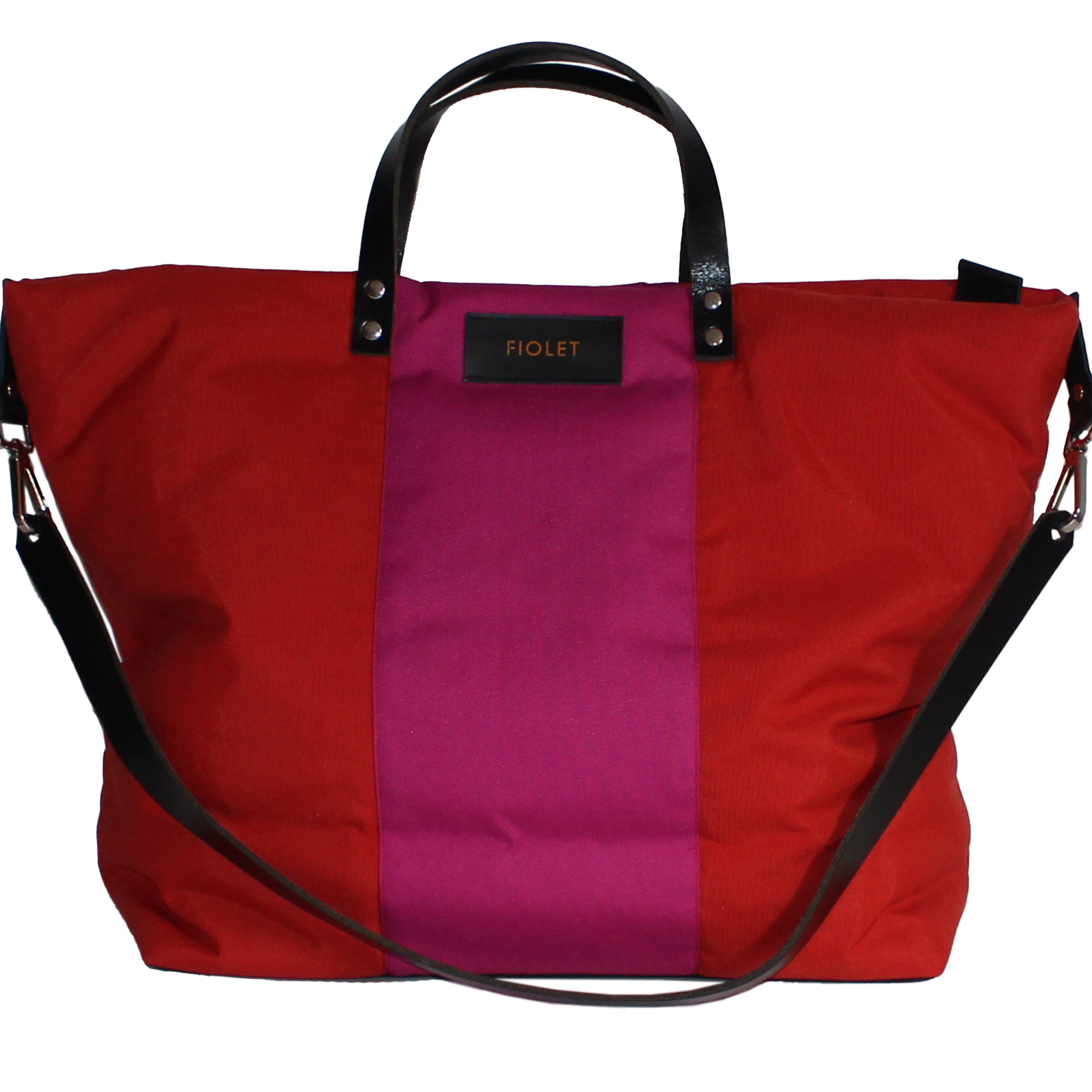 Dany tote bag bicolore orange / fushia