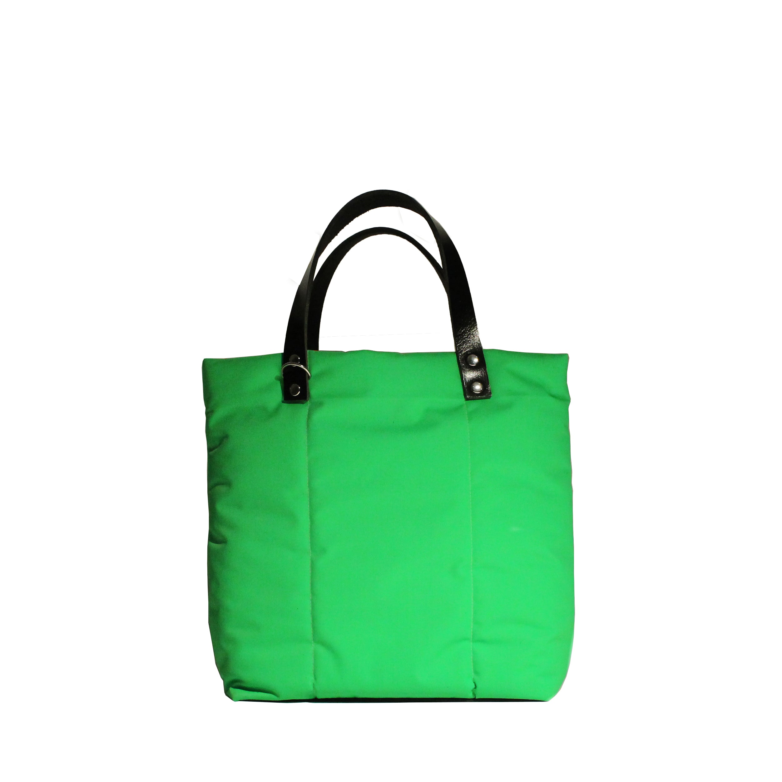 Marceline tote bag  Vert fluo recyclée  / Marceline  Neon green recycled canvas