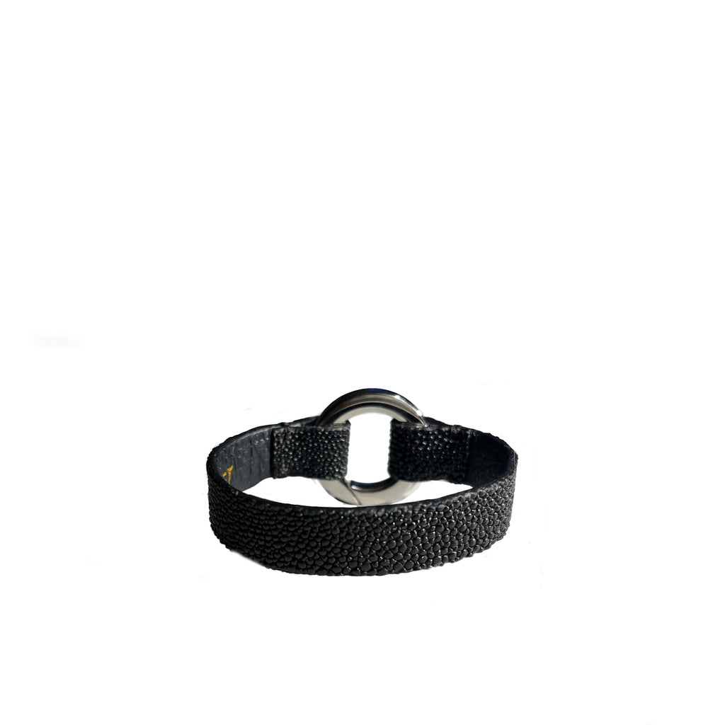 Bracelet ROME en galuchat Noir /Black