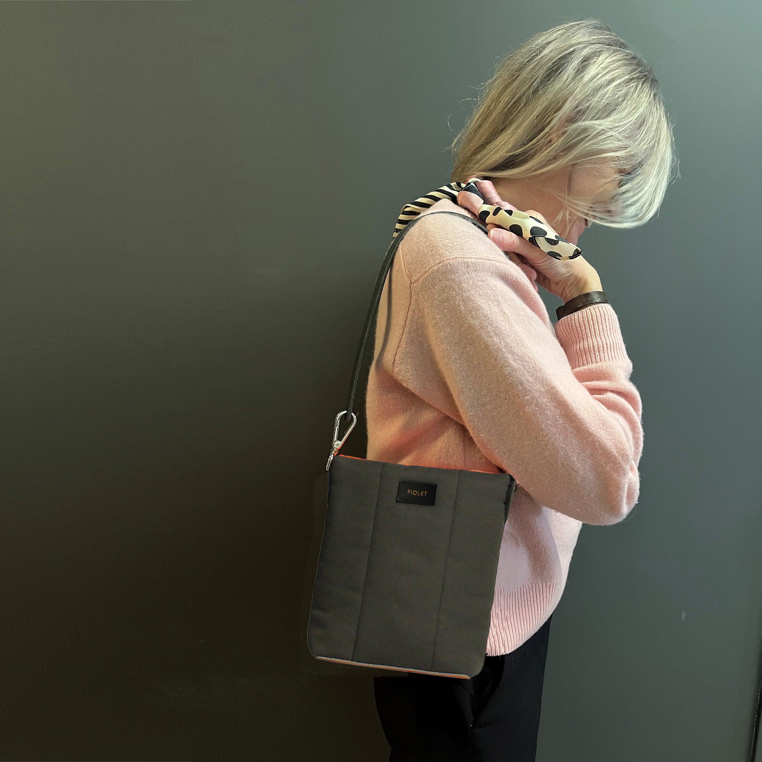 Mireille  tote bag  gris taupe / taupe /gray
