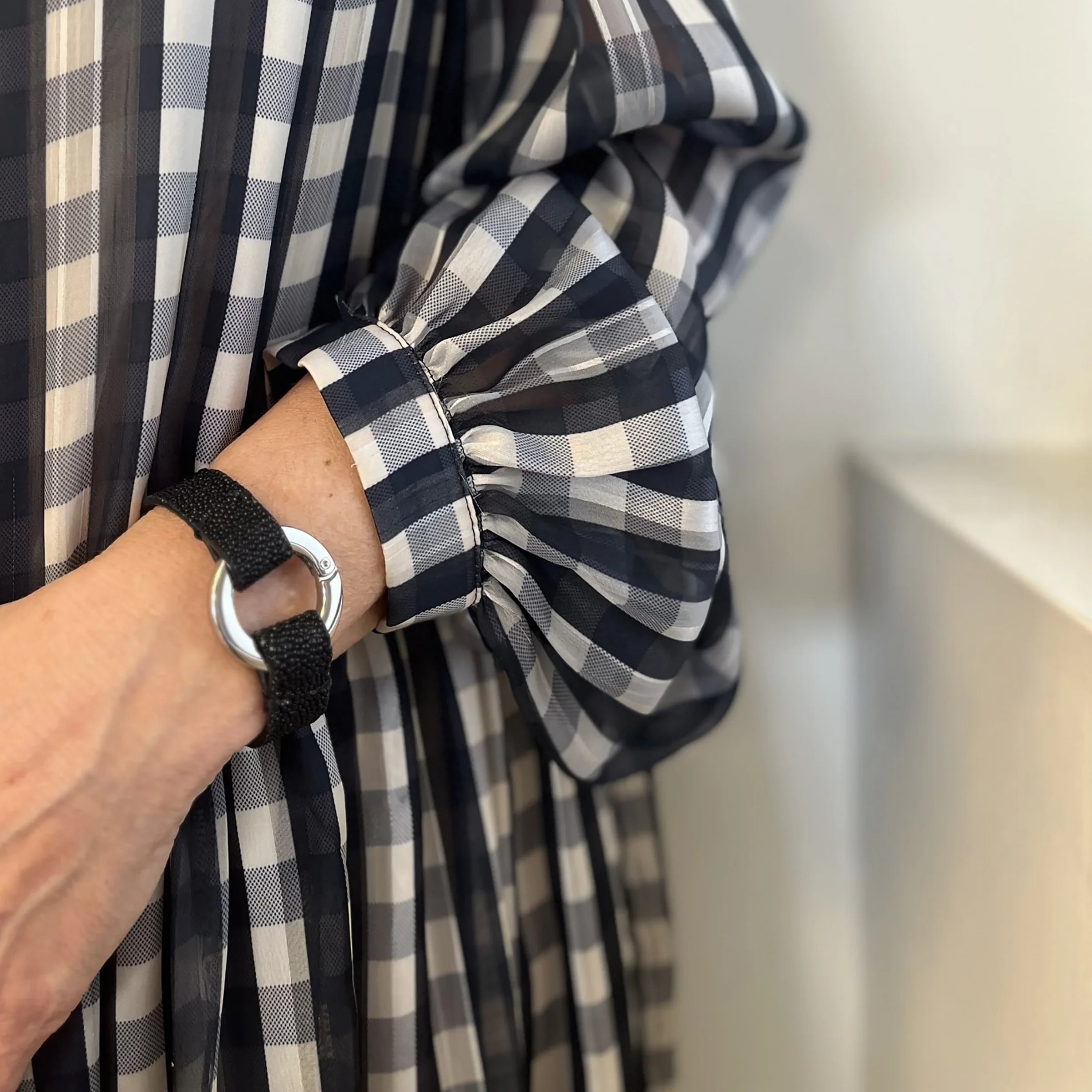 Bracelet ROME en galuchat Noir /Black